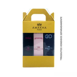 Caixa de Presente para 3 Perfumes de 15ml - Dourada