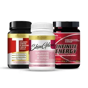 Kit Alta Performance Amakha T, Skin Glow e Infinite Energy