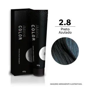 Tinta de Cabelo Preto Azulado 2.8