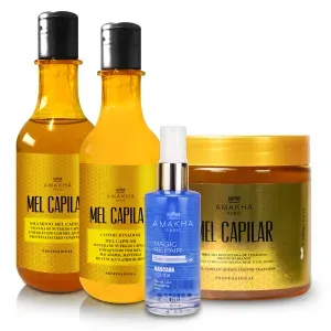 Kit Completo Mel Capilar + Máscara Líquida Magic Repair