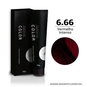 Tinta de Cabelo Louro Escuro Vermelho Intenso 6.66