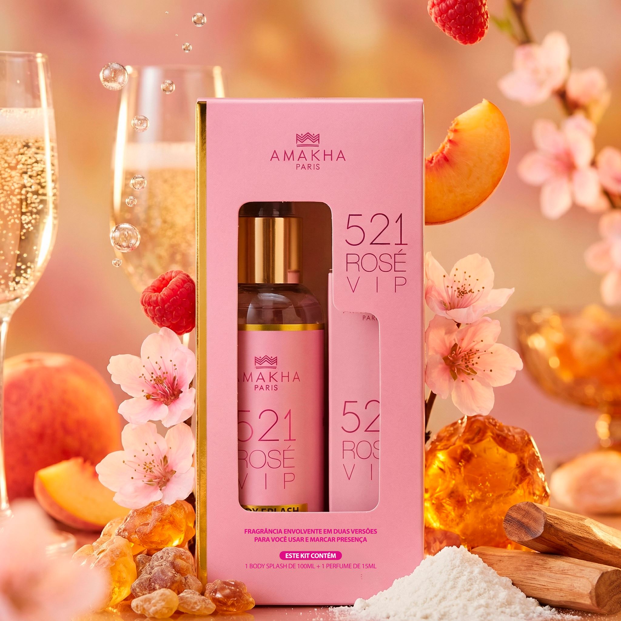 Duo Fragrâncias 521 Vip Rose